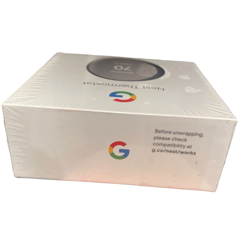 Google G4CVZ Nest Smart Thermostat, Charcoal, Factory Sealed - Picture 7 of 9
